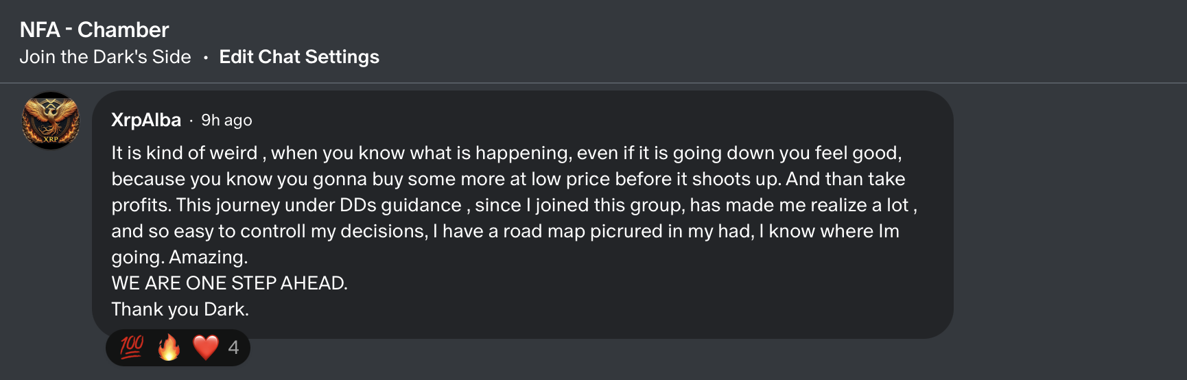 Testimonial from XrpAlba — 5 May 2025