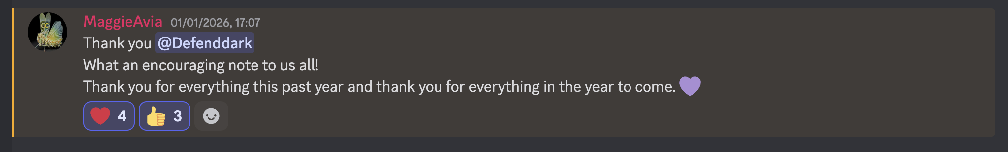 Testimonial from MaggieAvia — 15 Jan 2026